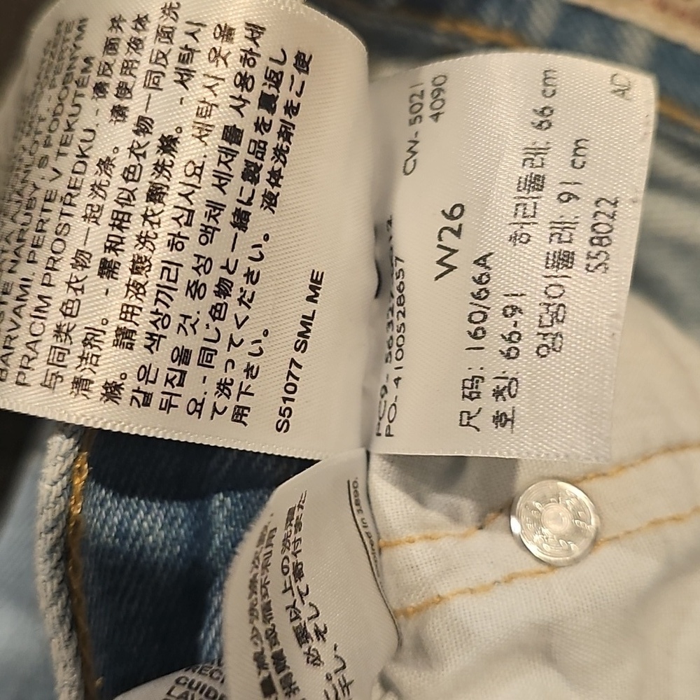 Levi’s Premium Distressed Cutoff Denim Shorts - Picture 6 of 6